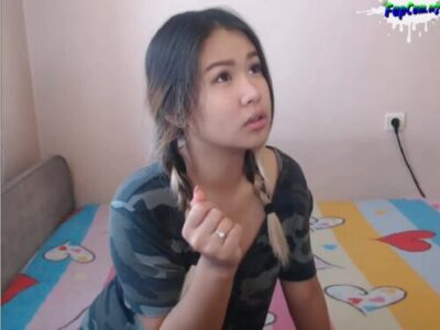 Cute Asian Amateur Babe Couple Having Sex On Webcam